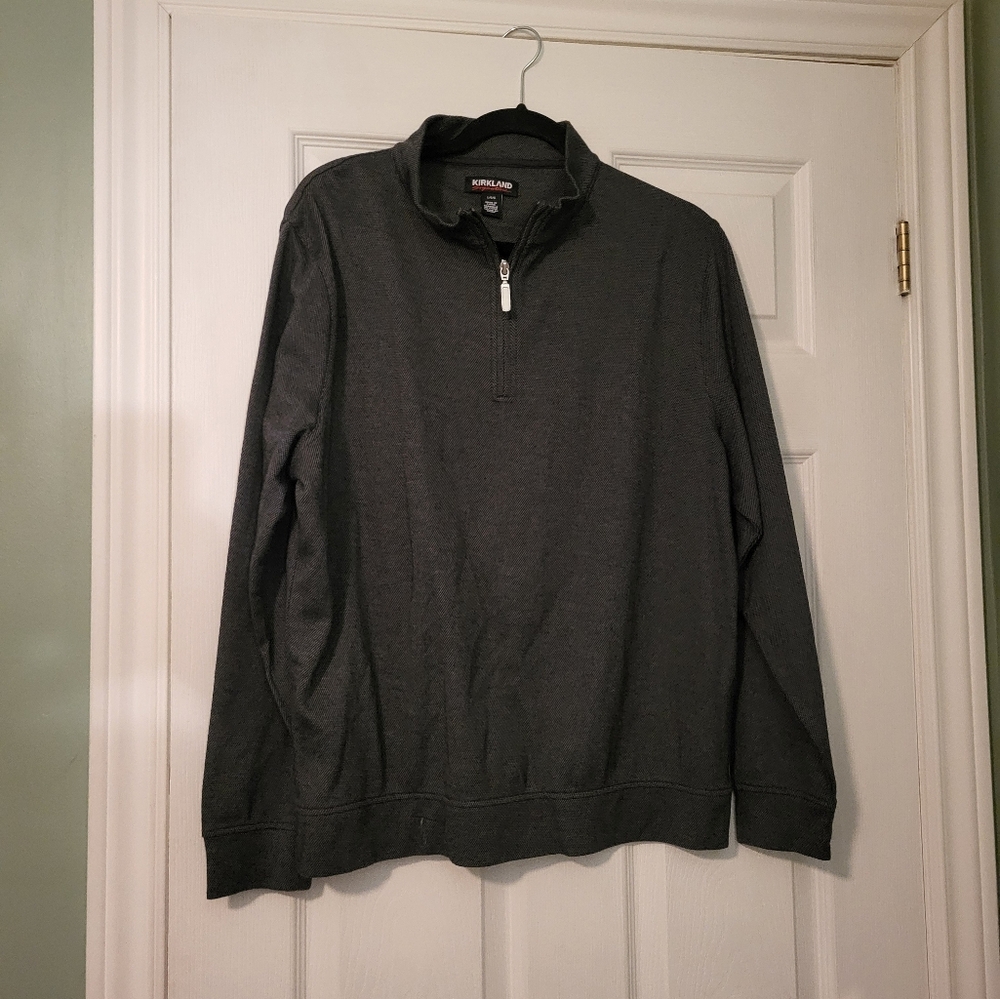 Men's Black Half-Zip Jacket